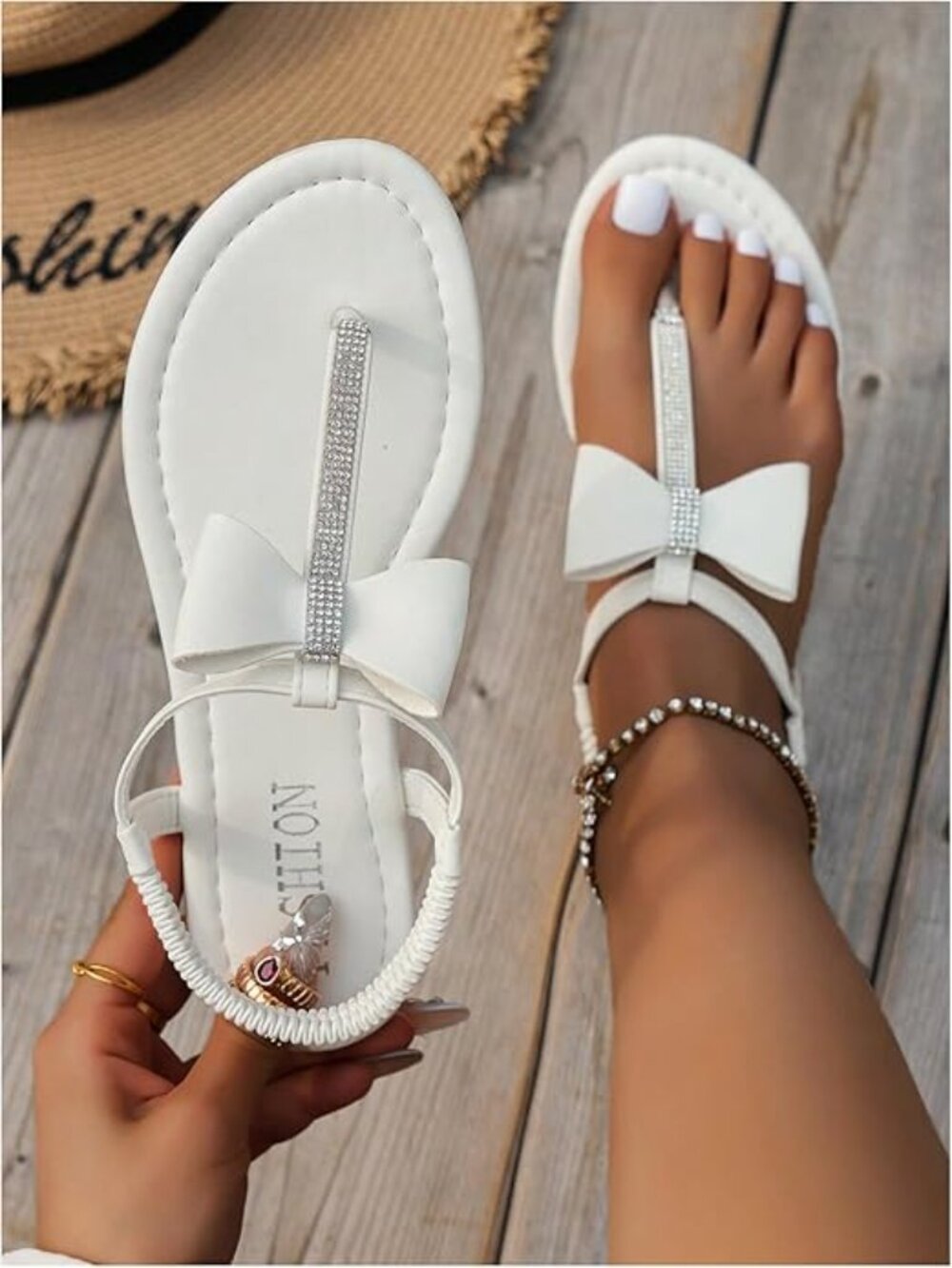 Women's Bow Flip Flops Sandals